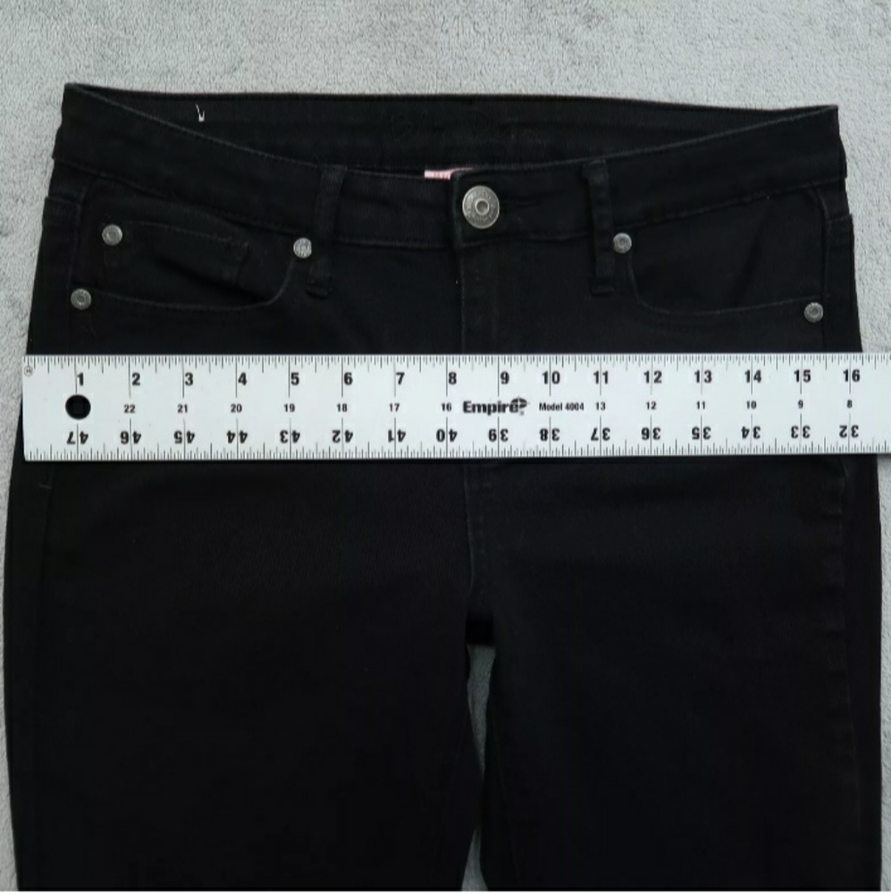 Women's Black Jeans By Blue Desire, Midrise Sz 9, 29x26 - Picture 9 of 14